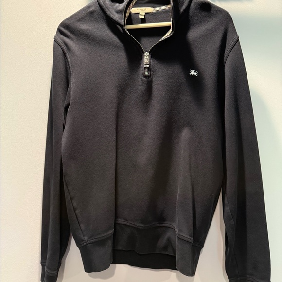 Burberry Men's Black Zip-Up Sweater